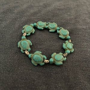Turquoise turtle bracelet